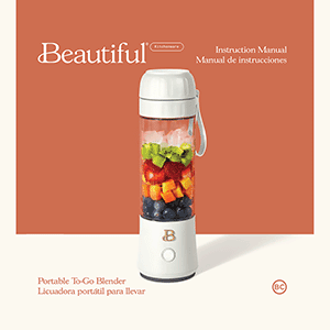 Beautiful Portable To-Go Blender 2.0 Instruction Manual