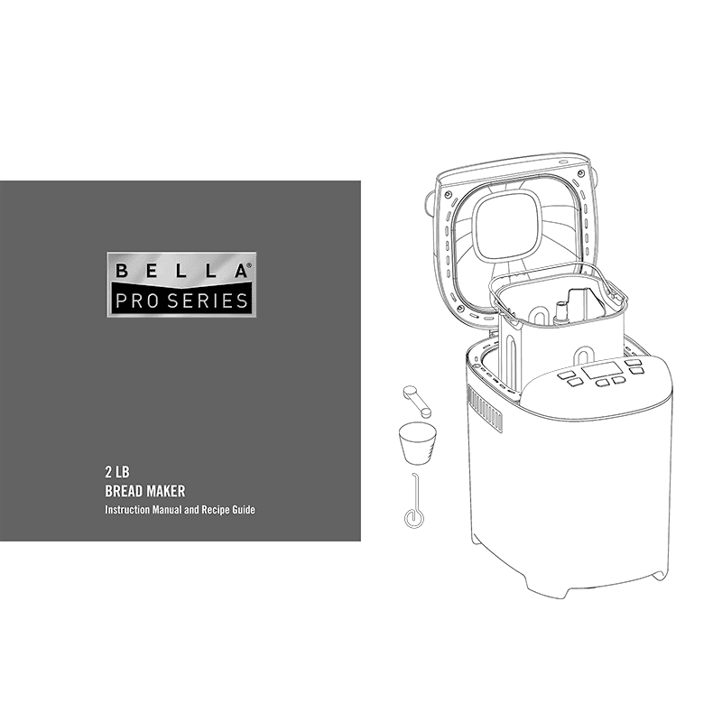Bella Pro 2lb Bread Maker Instruction Manual