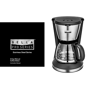 Bella Pro 5-cup Coffee Maker Instruction Manual