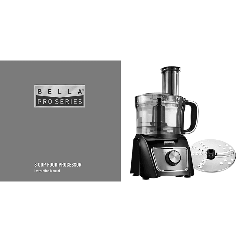 Bella Pro 8-cup Food Processor Instruction Manual