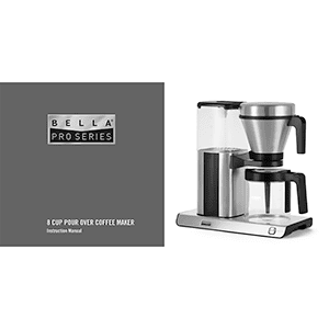 Bella Pro 8-cup Pour Over Coffee Maker Instruction Manual