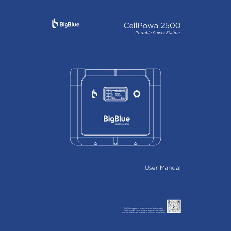 BigBlue Cellpowa 2500 Portable Power Station User Manual