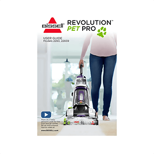 Bissel Model 2283 ProHeat 2X Revolution Pet Pro Carpet Cleaner User Guide