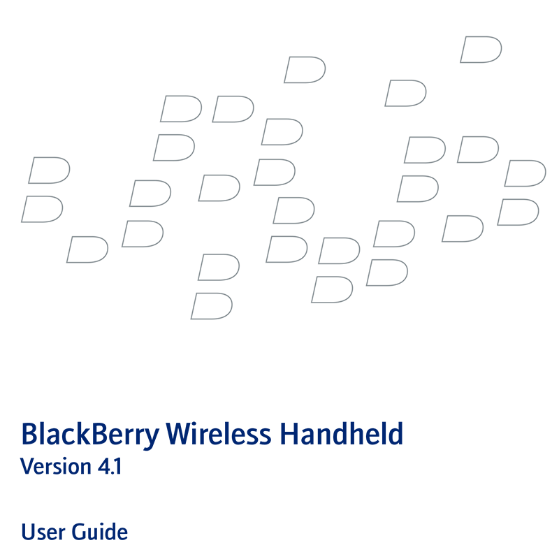 BlackBerry 7290 Smartphone RAP40GW SW v4.1 User Guide