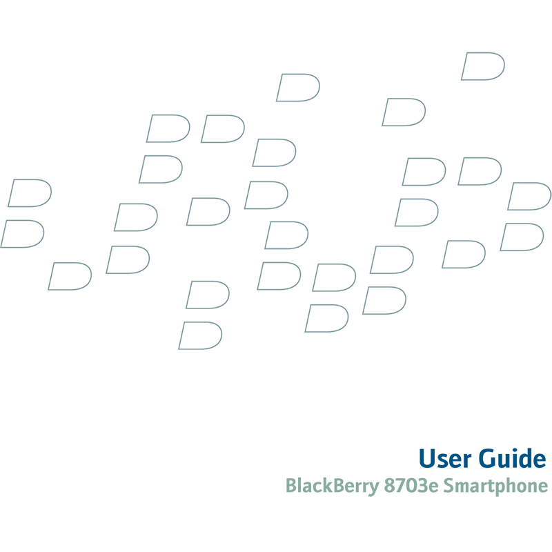 BlackBerry 8703e Smartphone RBF20CW User Guide