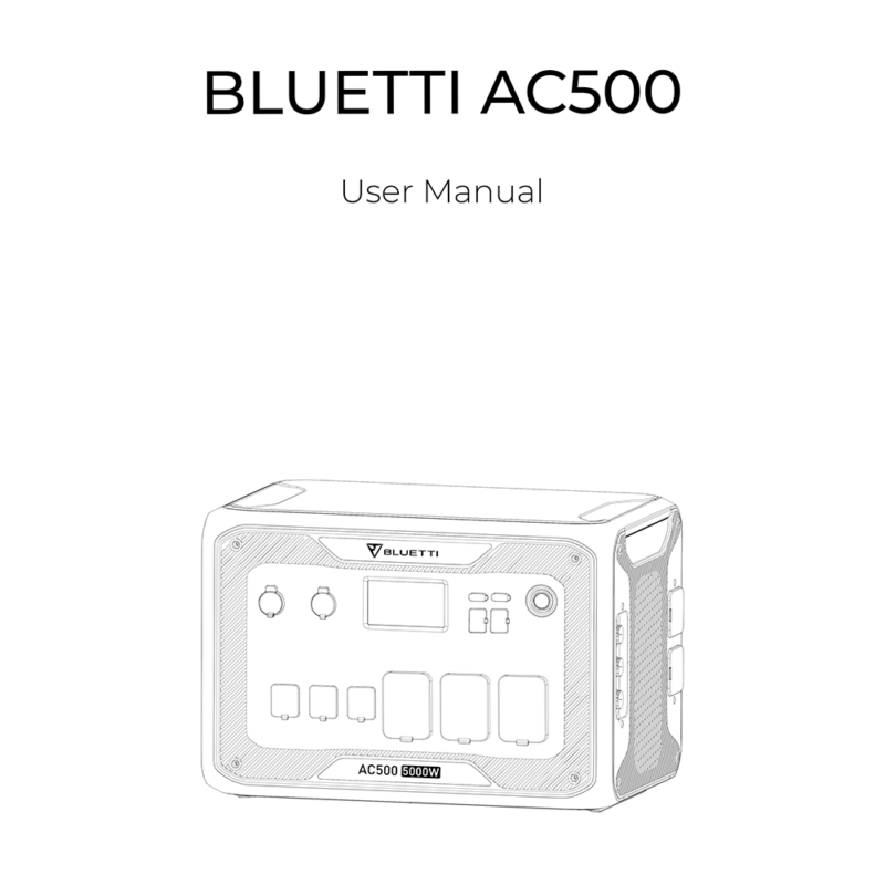 Bluetti AC500 Portable Power Station User Manual