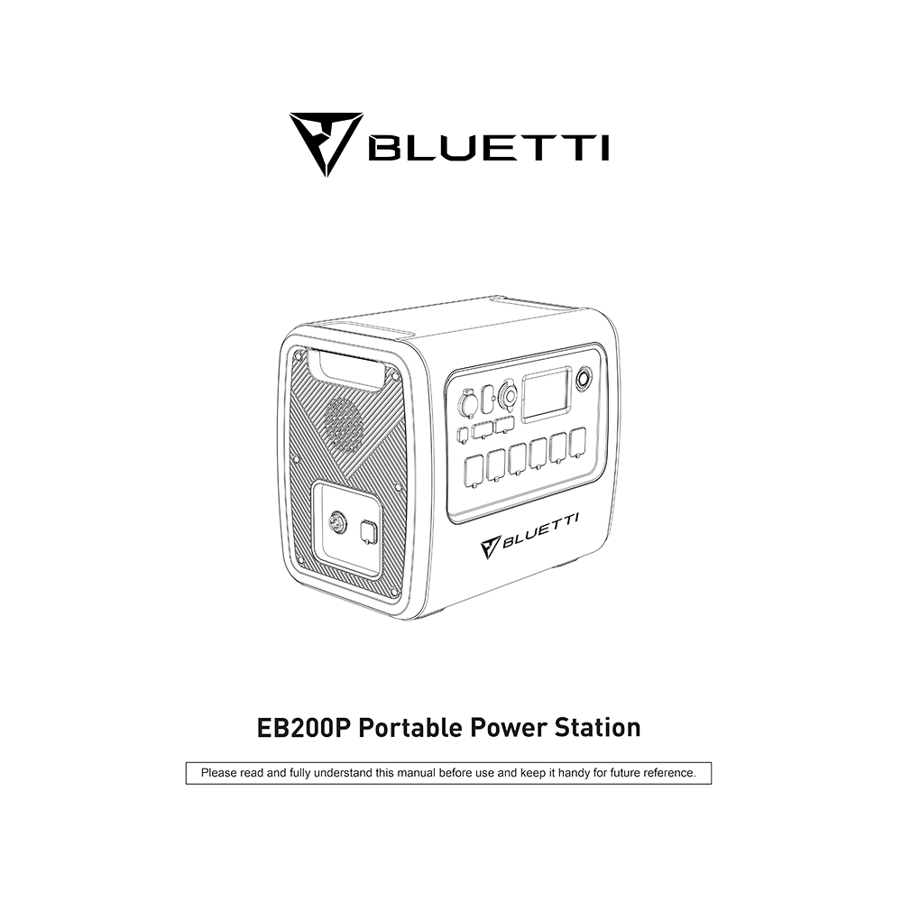 Bluetti EB200P Portable Power Station User Manual