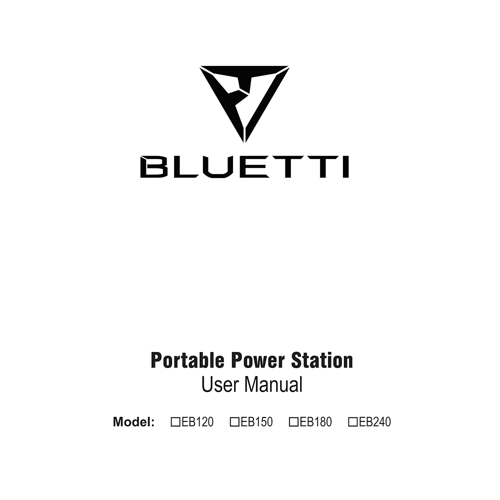 Bluetti EB240 Portable Power Station User Manual