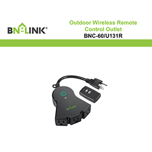 BN-LINK BNC-60/U131R Wireless Remote Control Outlet Instruction Manual