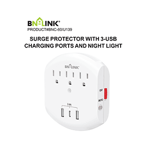 BN-LINK BNC-60/U139 Surge Protector Instruction Manual