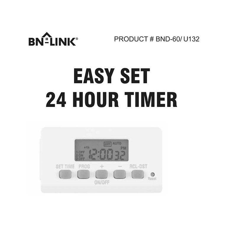 User manuals for bn link timers