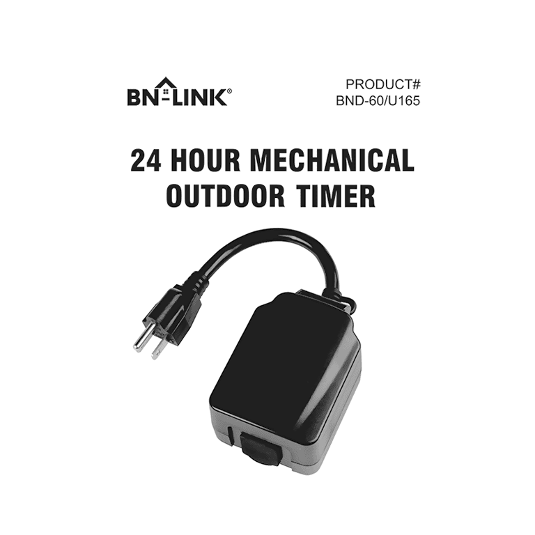 User manuals for bn link digital mechanical and smart timers