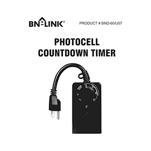 BN-LINK BND-60/U57 Countdown Timer Instruction Manual