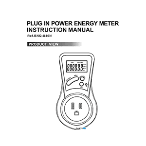 BN-LINK BNQ-U40N Power Energy Meter Instruction Manual