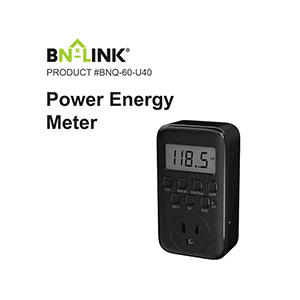 BN-LINK BNQ-60/U40 Power Energy Meter Instruction Manual