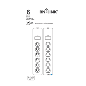 BN-LINK CP-C221Y-W Power Strip Instruction Manual