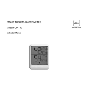 BN-LINK CP-T12 Smart Hygrometer / Thermometer Instruction Manual