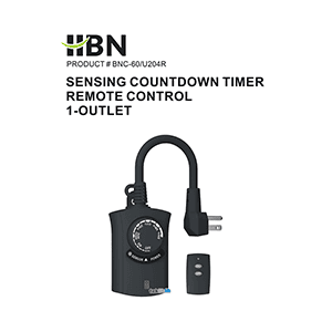 HBN BNC-60/U204R Countdown Timer Instruction Manual
