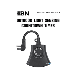 HBN BNC-60/U206LX Countdown Timer Instruction Manual