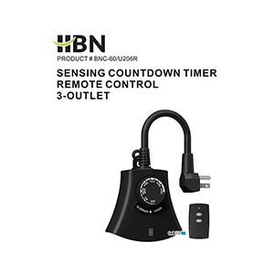 HBN BNC-60/U206R Countdown Timer Instruction Manual