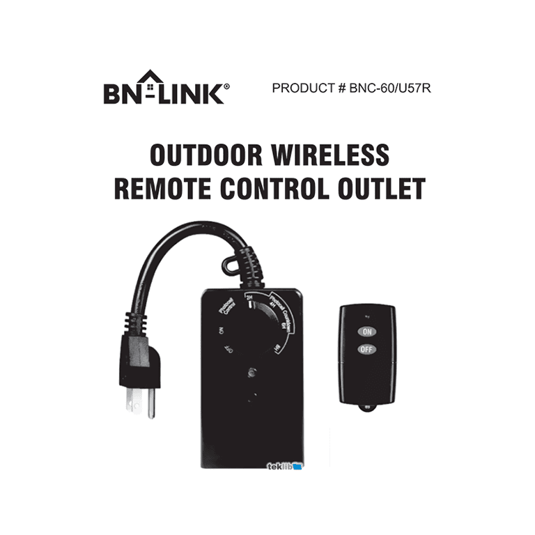 User manuals for BN-LINK digital, mechanical and smart timers