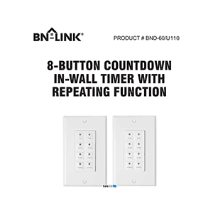 BN-LINK BND-60/U110 Countdown Timer Instruction Manual