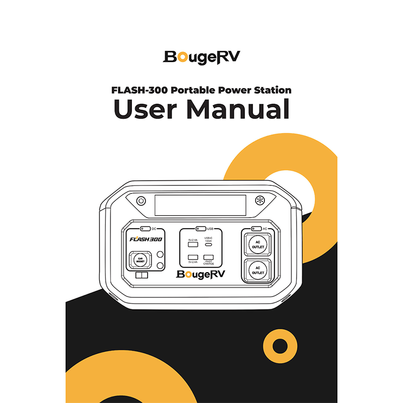 BougeRV Flash300 286Wh Portable Power Station User Manual