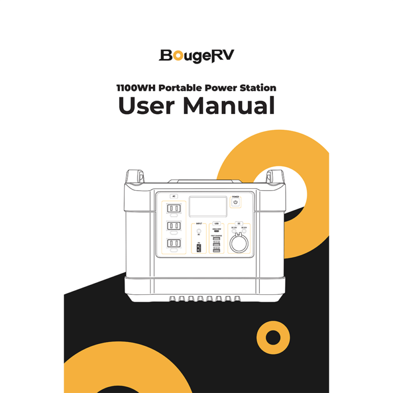 BougeRV SYZ-G1000 1100Wh Portable Power Station User Manual