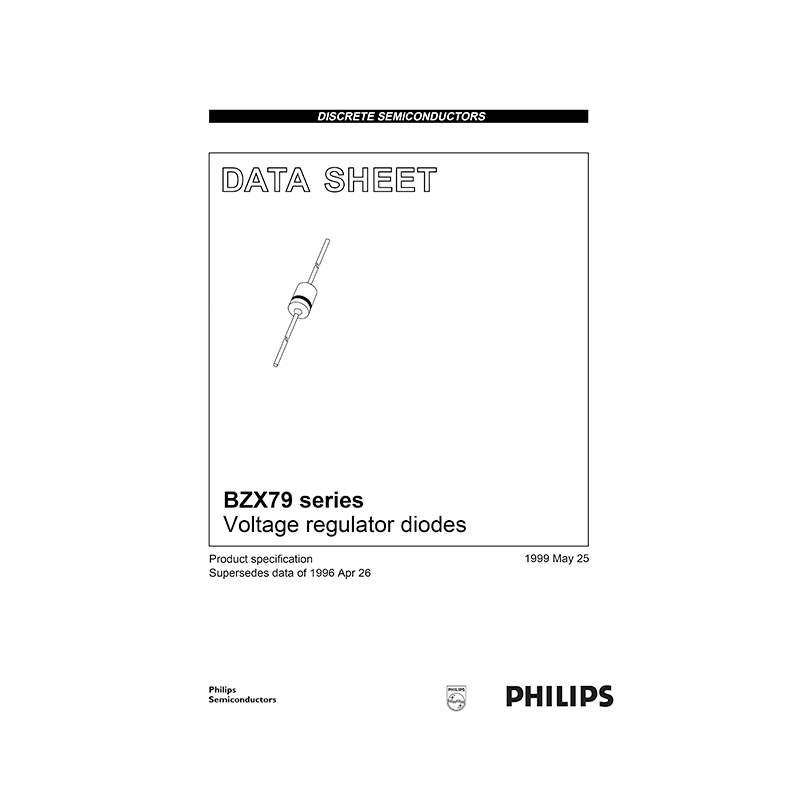 BZX79-A10 BZX79-B10 BZX79-C10 Philips Semiconductors 10V Voltage Regulator Diode Data Sheet