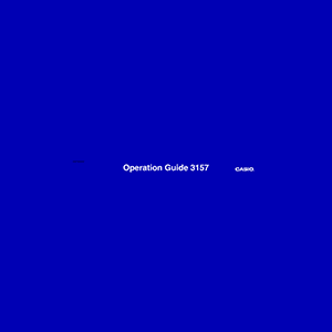 Casio SGW-100-2B Digital Watch Operation Guide
