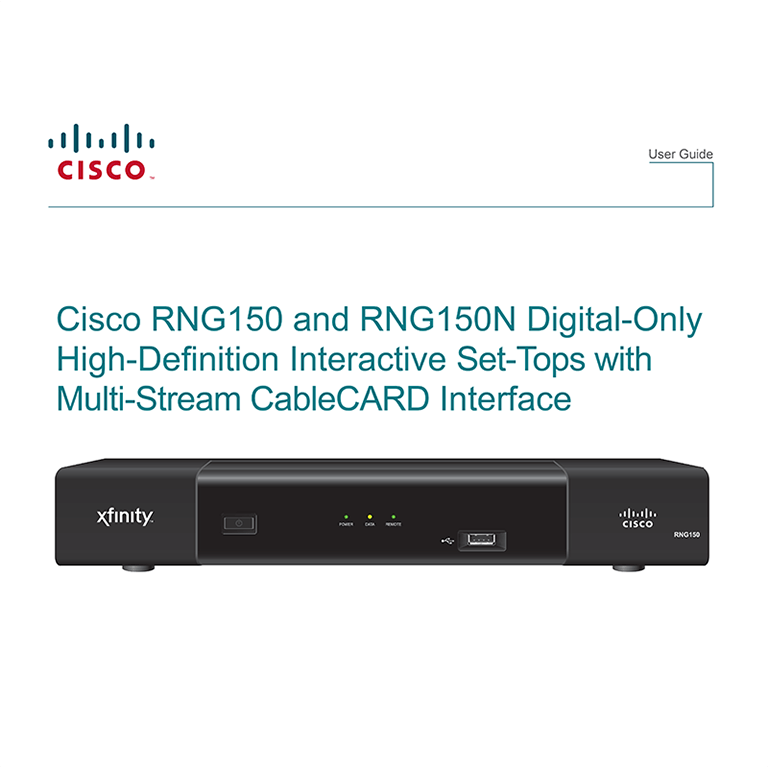 Cisco RNG150N Interactive HD SetTop Box User Manual