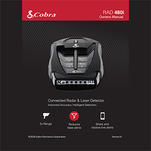 Cobra RAD 480i Radar/Laser Detector Owners Manual