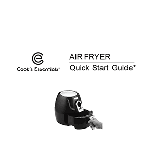 Cook's Essentials 2.4QT Air Fryer K45575 Quick Start Guide