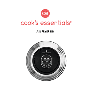 Cook's Essentials 1400W Air Fryer Lid K51349 Instruction Manual