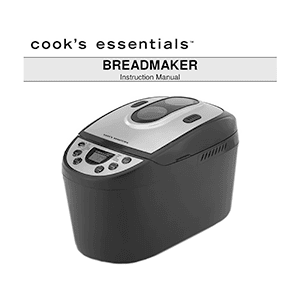 Cook's Essentials BreadMaker L5815 Instruction Manual