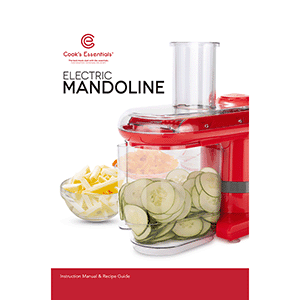 Cook's Essentials Electric Mandoline K44536 Instruction Manual