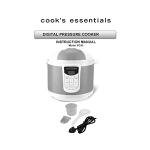 Cook's Essentials Pressure Cooker PC#3 / K36000 Instruction Manual