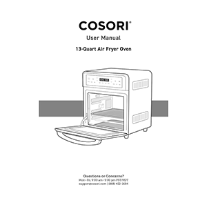 Cosori CAF-R121-SUS 13-Quart Air Fryer Oven User Manual