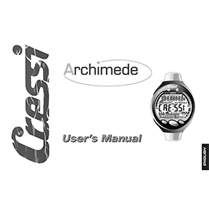 Cressi Archimede Dive Computer User's Manual