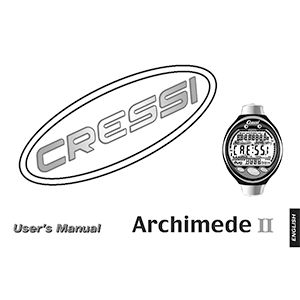 Cressi Archimede II Dive Computer User's Manual