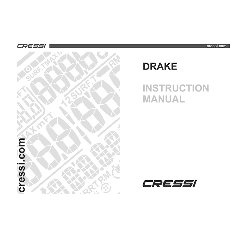 Cressi Drake Dive Computer Instruction Manual