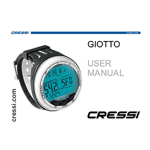 Cressi Giotto Dive Computer User Manual