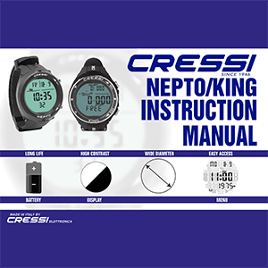 Cressi King Dive Computer Instruction Manual