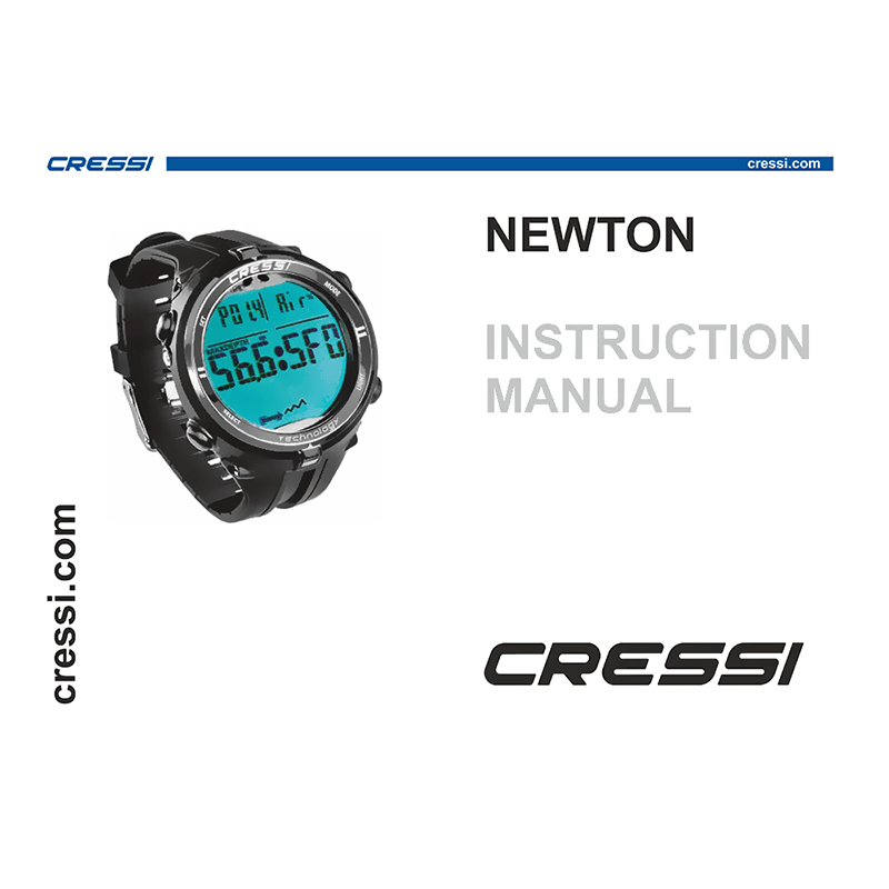 Cressi Newton Dive Computer Instruction Manual