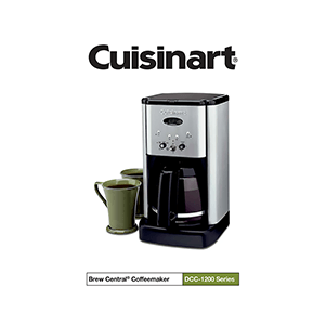 Cuisinart Brew Central 12-cup Programmable Coffeemaker DCC-1200 Instruction Manual
