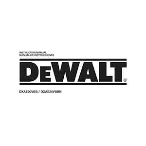 DeWALT DXAE20VBBK Battery Booster Instruction Manual