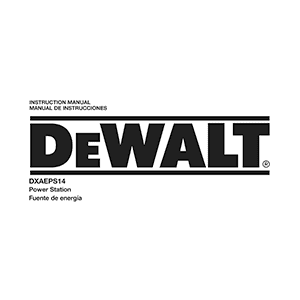 DeWALT DXAEPS14 Power Station Instruction Manual