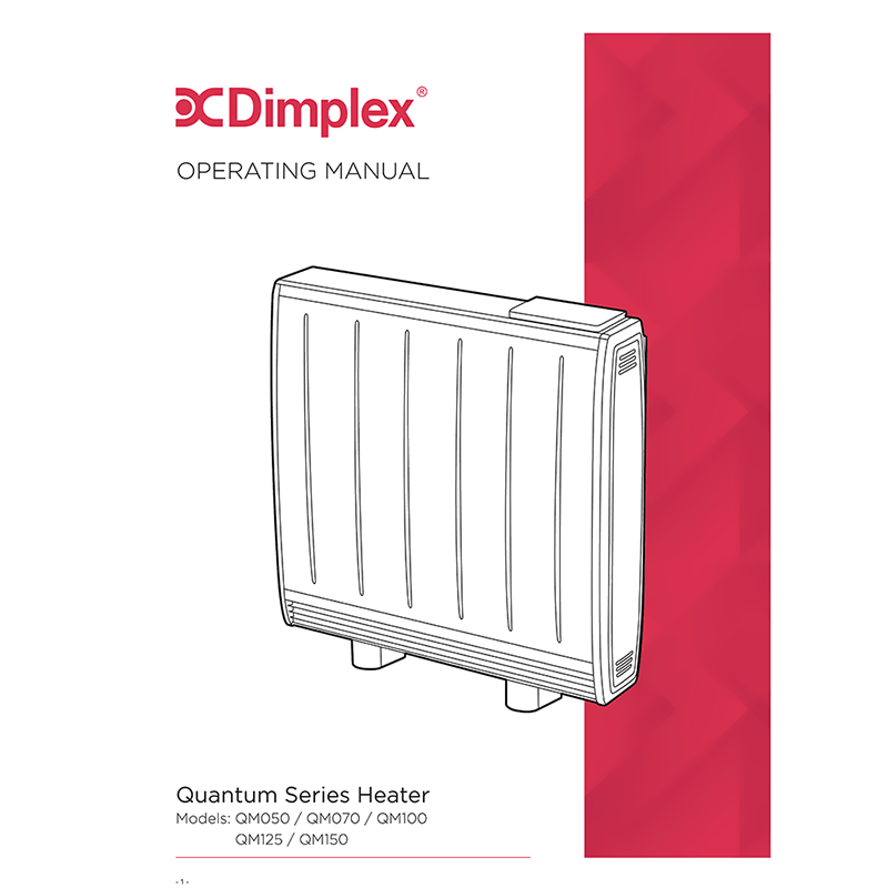 Dimplex Quantum HHR Storage Heater QM050 Installation and Operating Manual