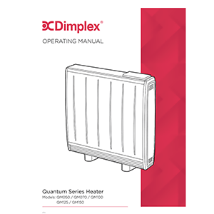 Dimplex Quantum HHR Storage Heater QM070 Installation and Operating Manual