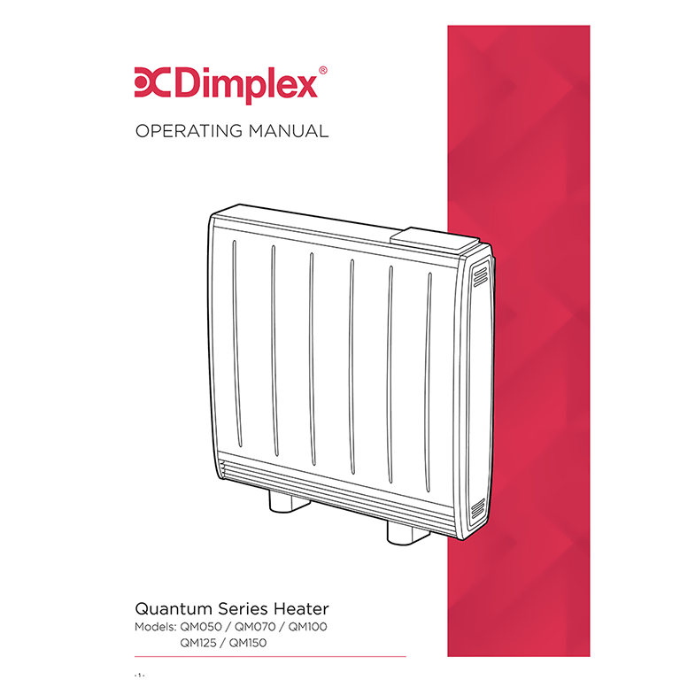 Dimplex QM150 Quantum HHR storage heater User Manual